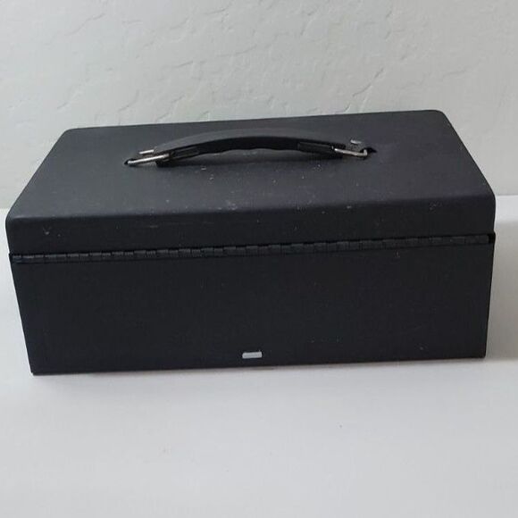 MMF Industries Major Metal Fab Co.  11 x 7.75 x 4 Black Cash Box ~Vintage~ - Picture 4 of 10